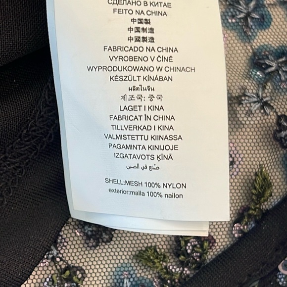 MICHAEL Michael Kors Millefleur Blue & Silver Sequined Shift Dress Size - Picture 17 of 17